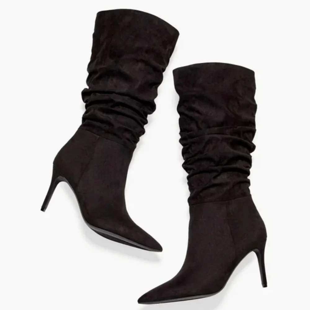 Stilleto Slouch Boots - Picture 2 of 5